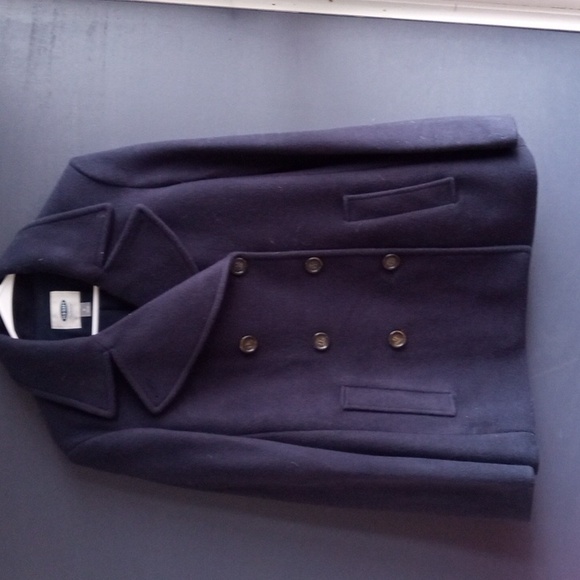 Old Navy Jackets & Blazers - - GUC Old Navy Blue Double breasted Blazer Size Medium